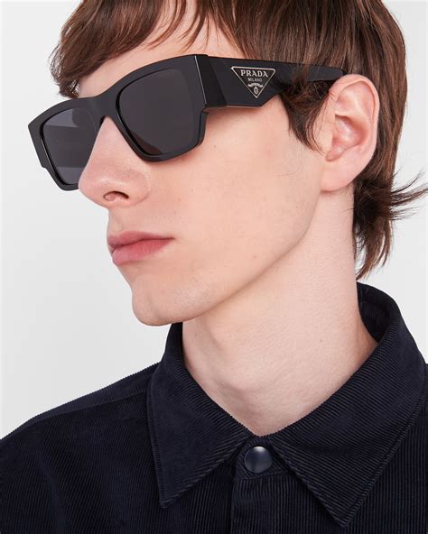 Slate Gray Lenses Sunglasses With Triangle Logo 